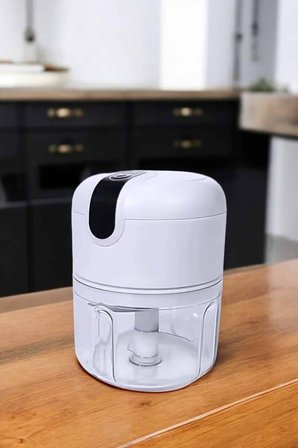 Şarjlı Mini El Rondosu Doğrayıcı Taşınabilir 250 ml Çelik Bıçaklı