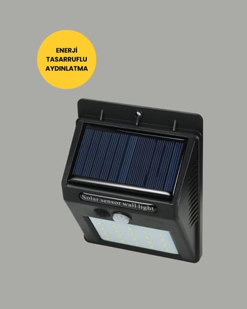Kablo Gerektirmeyen Güneş Enerjili Dış Mekan Işık – Bahçe ve Koridor Aydınlatması