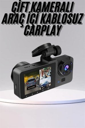 DVR Araç İçi Kamera Hareket Algılayabilen P CarPlay Video Kaydedici