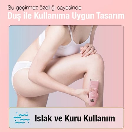 EZERE Saç sakal vücut tıraş makinesi Su Geçirmez Dijital Göstergeli-()
