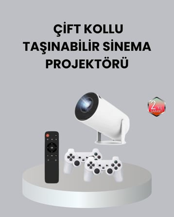 K Wi-Fi  Projeksiyon Cihazı – .+ Oyun Desteği Kablosuz Bağlantı ve Çoklu Giriş Portları