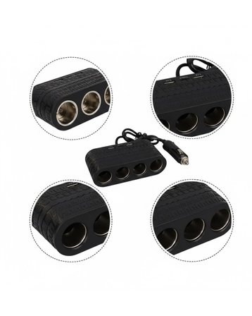 Araç İçi Güç Dağıtıcı  Çakmaklık  USB  Type C Şarj Ünitesi