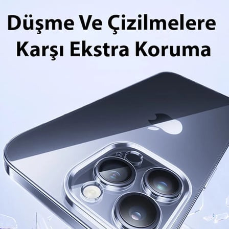 Baseus iPhone  Pro Schott Serisi Şeffaf Silikon Kılıf + Tempered Ekran Koruyucu Set-()