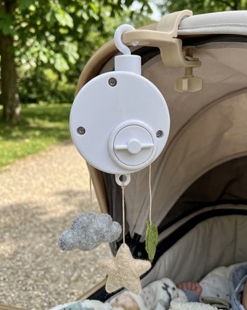 Müzikli Bebek Uyutucu Çekmeli Mekanik Müzik Kutusu Asılabilir Tasarım