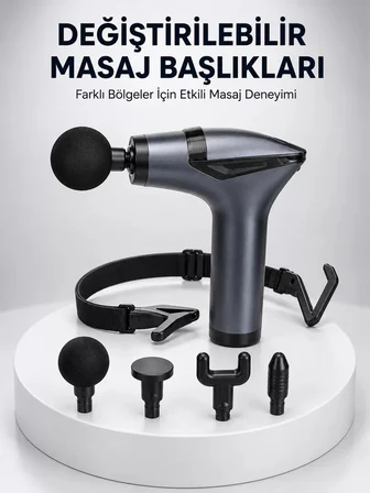 AKTÜEL 3in1 Taşınabilir Şarjlı Titreşimli Masaj Cihazı Çok Fonksiyonlu Yeni Nesil
