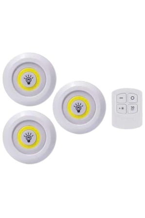 Led Lamba 'lü Uzaktan Kumandalı Yapışkanlı