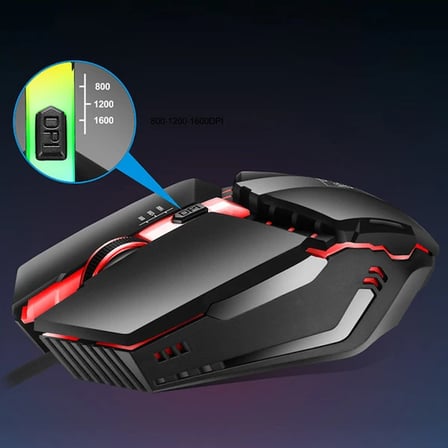 ALLY K3  Işıklı Kablolu Oyuncu- Gaming Mouse-(5775)