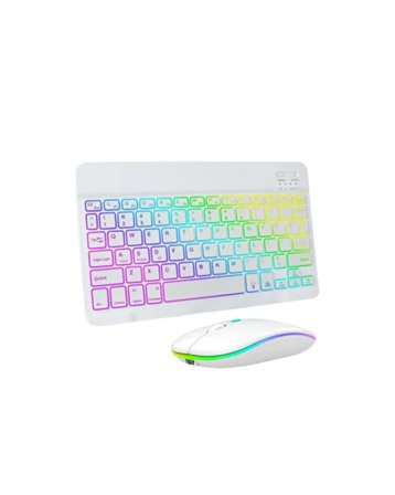Kablosuz Aydınlatmalı Klavye Mouse Seti Türkçe Q Tuş Dizilimi
