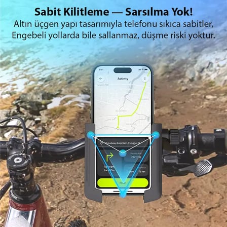 Ally Crown Gidon Bağlantılı Bisiklet ve Motosiklet Telefon Tutucu-()