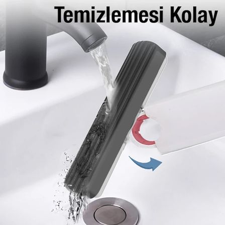 EZERE Çok Amaçlı Mini tezgah üstü Paspas Mini Mop +  Yedek Uç-()