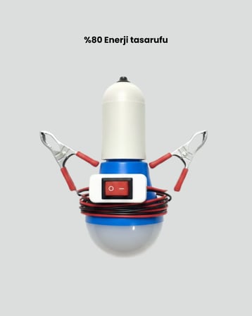 V LED Ampul Anahtarlı Kablolu Pratik Aydınlatma
