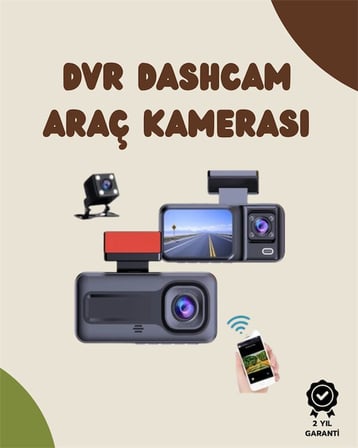Sürüş ve Park Halinde Kesintisiz Güvenlik İçin  Kameralı Profesyonel Dashcam