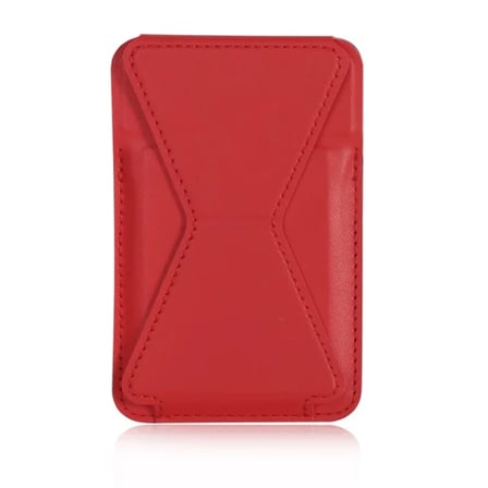 ALLY İPhone 15-14- 13-12'ler İçin Standlı Deri Cüzdan Magsafe Kartlık Cüzdan Kılıf-(5775)
