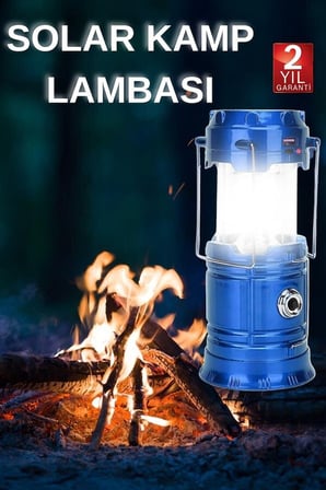 Kamp Lambası El Feneri Askılı Büyük Boy USB Şarjlı Işıldak