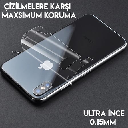 İPhone  Pro . İnch Hidrojel Hayalet Arka Tam Kaplama Film-()