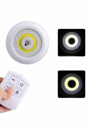 Dolap Işığı Mutfak Rafı Işığı Uzaktan Kumandalı  Lü Spot Led Lamba