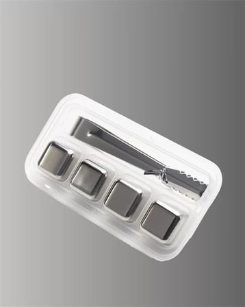 Hızlı Soğutma Özellikli Paslanmaz Metal Buz Küpü Takımı Yeni Nesil