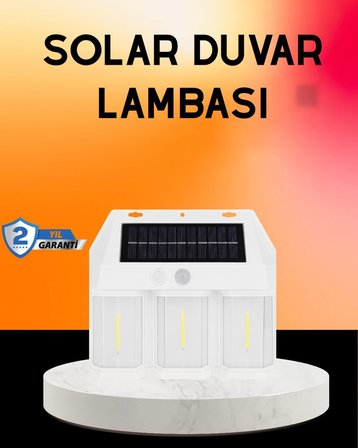 Güneş Enerjili  Modlu Duvar Apliği – Bahçe ve Garaj Aydınlatması