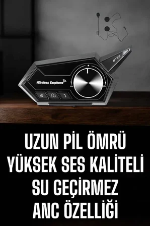 Motorcu Kulaklığı Kask Kulaklığı ANC Özelliği Sesli Görüşme Özelliği