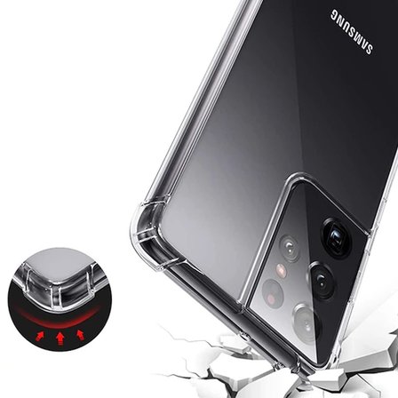 SM Galaxy S Ultra - S Ultra Shockproof Darbe Emici Silikon Kılıf-()