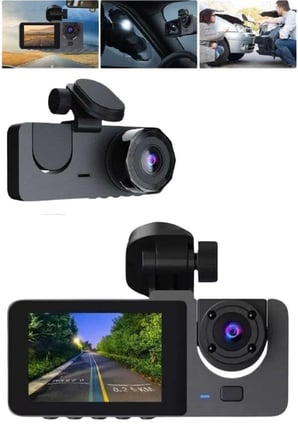 Araç İçi Dikiz Kamerası Sürüş Kaydedici  Lensli DVR Kamera