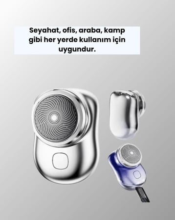 Cep Tipi Elektrikli Tıraş Makinesi – Güçlü Sessiz Su Geçirmez ve Ultra Taşınabilir