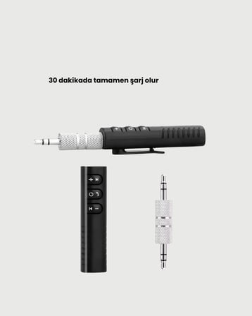 Mini Bluetooth Ses Adaptörü – Hoparlör Araç Radyosu ve Kulaklık İçin