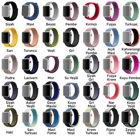 Ally Apple Watch - mm -- mm Watch Ultra mm Kayış Kordon Spor Loop -- mm-()