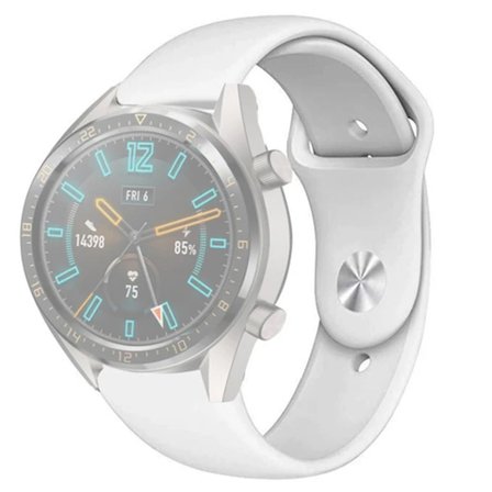 22MM Silikon Kayış Kordon Gear S3 Watch 4 -GT2 GT2E 46MM KayışKordon Watch Active 2 22MM-(5775)