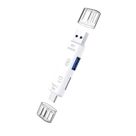 Smart Otg in Type-C Ve Micro Usb Tf Card Reader Otg-()