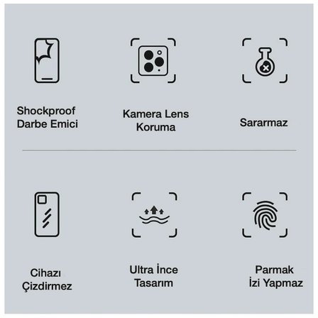 iPhone 12 Pro Max 6.7inç Gold Çerçeve Kamera Korumalı Bumper Kılıf-(5775)
