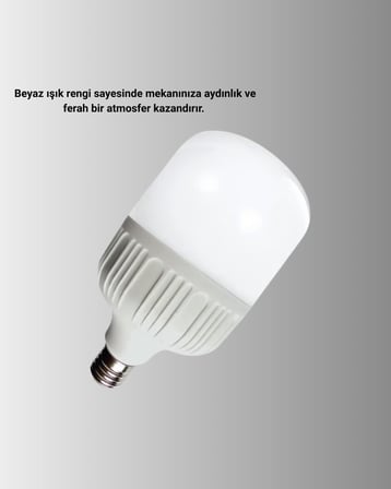 Enerji Tasarruflu Şarjlı LED Ampul W Beyaz Işık