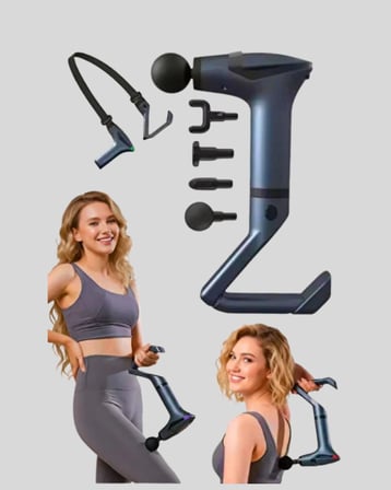 Taşınabilir in Masaj Aleti Şarjlı Titreşimli Esneme Bantlı