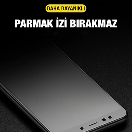 ALLY İPhone  Pro Max .inç Full Glue Matte Tempered Cam  Ekran Koruyucu-()