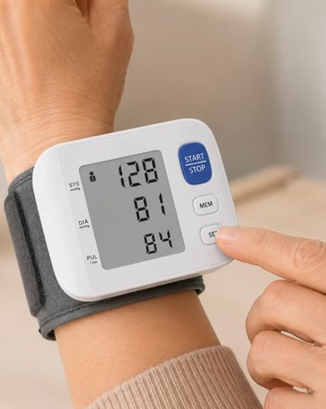 Hafızalı Akıllı Tansiyon Ölçer Bilekten Ölçüm ve Sesli Bilgilendirme