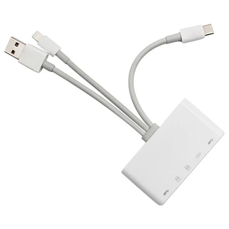 ALLY 3 İN1  İPhone+Usb C+ Usb A Kamera Okuyucu Kart Okuyucu-(5775)