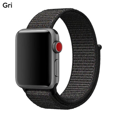 Ally Apple Watch - mm -- mm Nylon Loop Spor Kayış Kordon -- mm-()