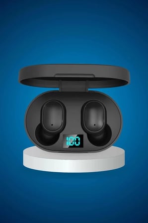 İkili Bluetooth Kulaklık Dijital Göstergeli Uzun Pil Ömrü Yüksek Ses Kaliteli
