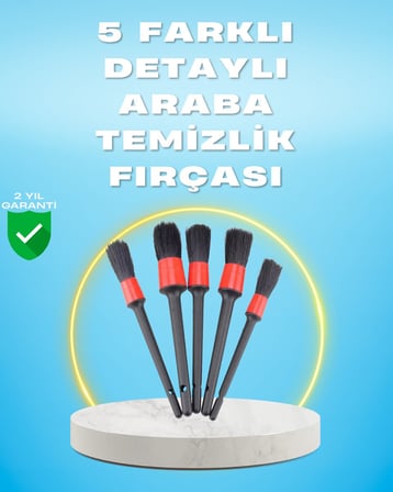 'li Araba Temizlik Fırçaları-Farklı Boyutlu Fırçalarla Derinlemesine Temizlik
