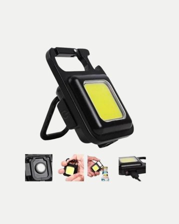 LED Mini Anahtarlık Fener –  Lümen Güçlü Işık ve USB Type-C Şarjlı