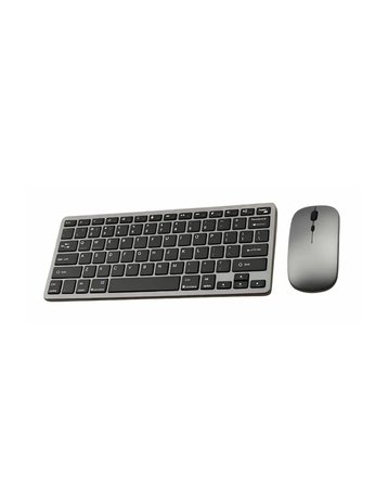 Şarjlı Kablosuz Klavye ve Mouse Seti Kompakt Taşınabilir Tasarım