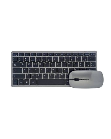 Şarjlı Kablosuz Klavye ve Mouse Seti Kompakt Taşınabilir Tasarım