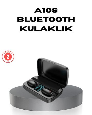 A10s TWS Bluetooth 5.0 Kulaklık – Powerbank’li Şarj Kutusu Dokunmatik Kontrol Gerçek Stereo