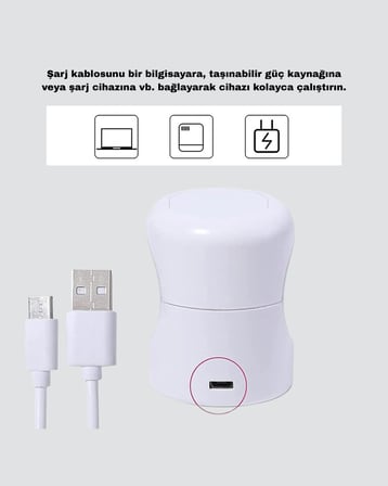 USB Bağlantılı Tırnak Kurutucu – Bilgisayar ve Powerbank ile Uyumlu