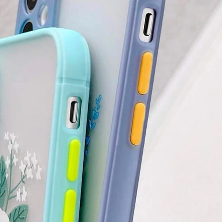 iPhone  Pro .inç Kamera Korumalı Çiçek Desenli Silikon Kılıf-()