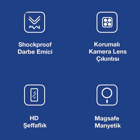 ALLY iPhone  Pro Max Magsafe Uyumlu Manyetik Kılıf Silikon Kılıf-()