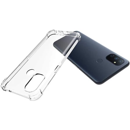 OnePlus Nord N Anti-Drop Silikon Kılıf Kamera Korumalı Şeffaf Silikon Kılıf-()