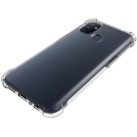 OnePlus Nord N Anti-Drop Silikon Kılıf Kamera Korumalı Şeffaf Silikon Kılıf-()