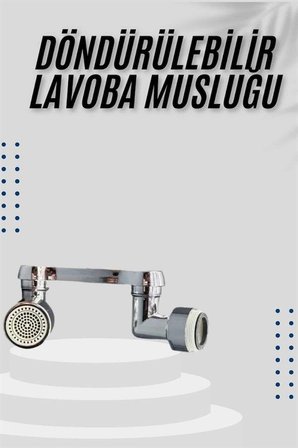 Dönebilen Musluk Başlığı Akrobat Mutfak Banyo Musluk Ucu Başlığı Oynar Başlıklı