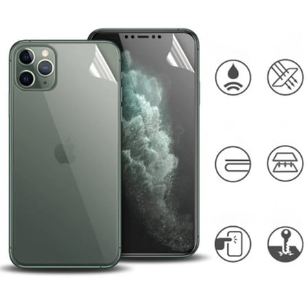 İPhone 11 Pro Max 6.7 Film Ön Arka Full Koruyucu Membran Nano Hidrojel Koruyucu Set-(5775)
